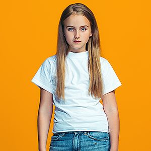 Kids White Cotton Tops