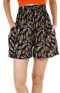 Ladies Printed Cotton Shorts