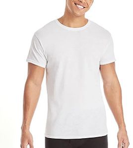 Mens Cotton Undershirt, Color : White