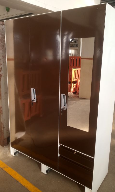 3 Door and 2 Drawer With Locker Steel Almirah
