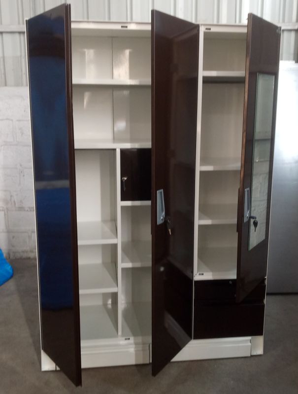 3 Door With Locker Steel Almirah