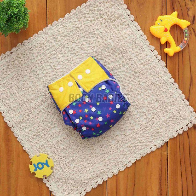 Star Print Adjustable Reusable Cloth Diaper