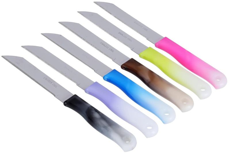 Colorful Serrated Knives Set