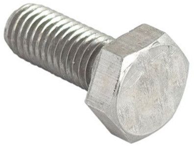 Polished Stainless Steel Hex Bolt, Color : Silver for Fitting Use