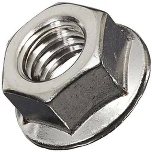 Stainless Steel Hex Flange Nut, Color : Silver for Fitting Use