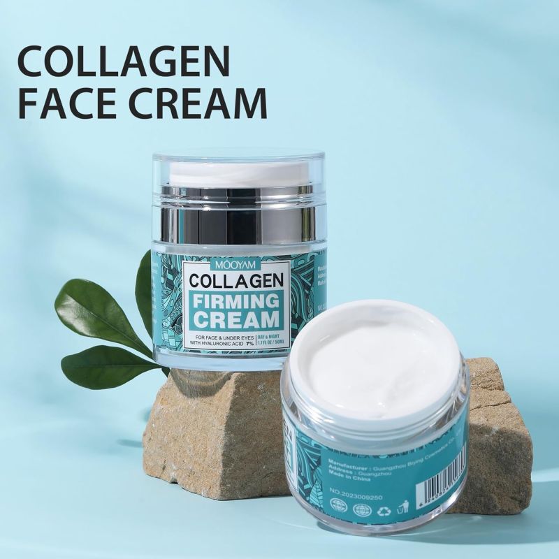 Mooyam Collagen Face Cream &AMP;ndash; Anti-Aging Day &AMP;AMP; Night Moisturizer for Face and Body | Skin Firming