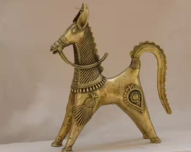 Brass Horse Statue