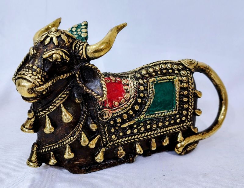 Brass Nandi Statues