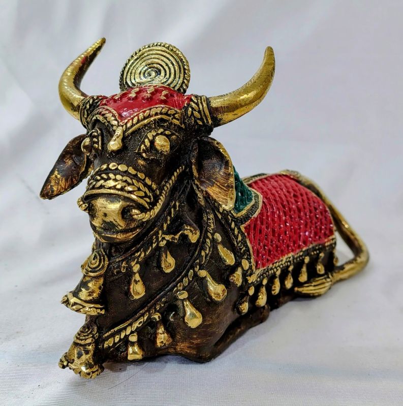 Brass Nandi Statues