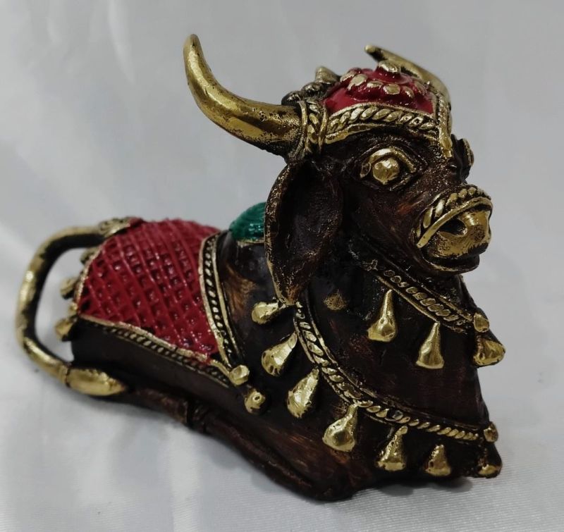 Brass Nandi Statues