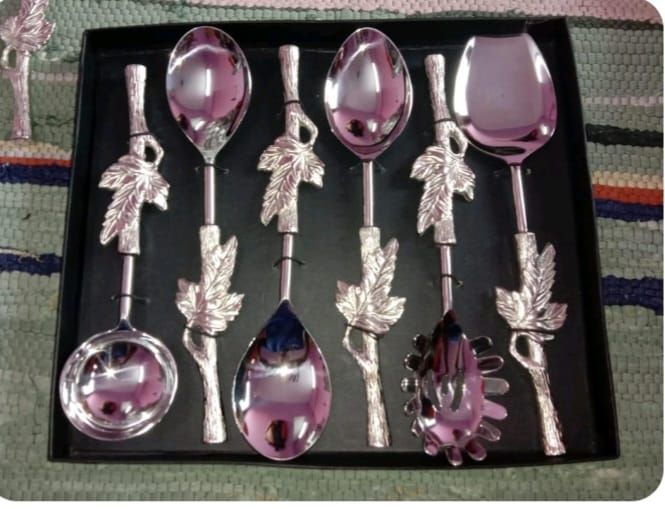 Designer Stainless Steel Spoon Set – Premium Cutlery for Elegant Dining