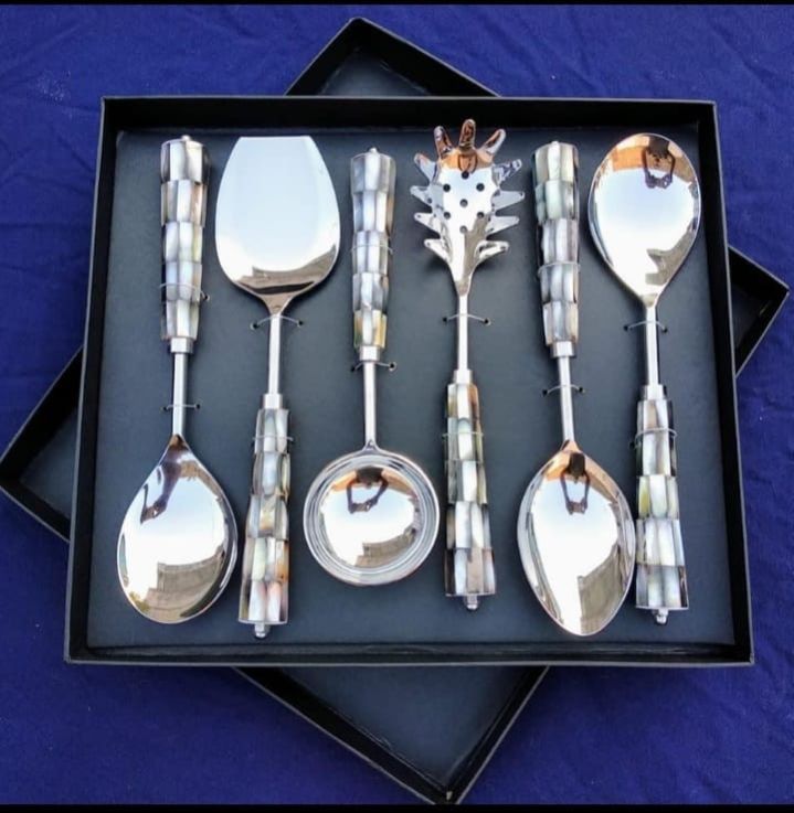 Multipurpose Stainless Steel Spoon Set – Perfect for Kitchen, Dining & Serving