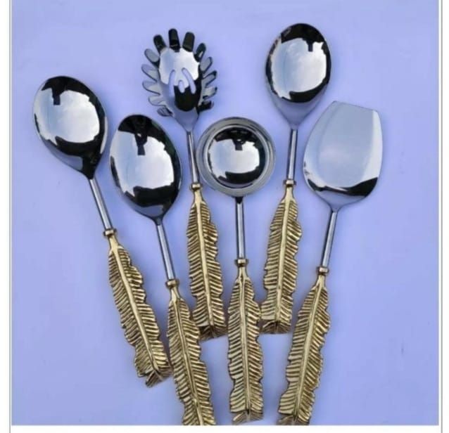 Stainless Steel Classic Gold Plating Spoon – Elegant & Durable Dining Cutlery