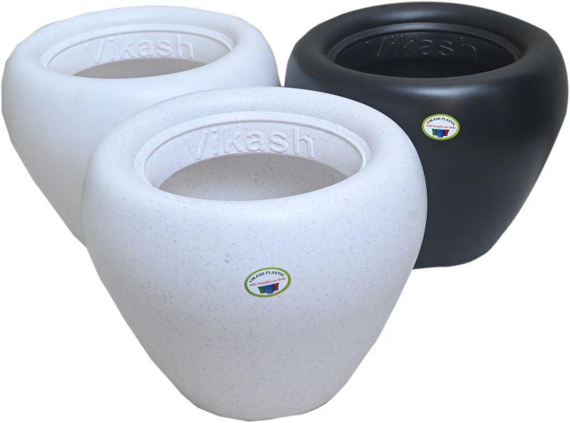 12 Inch Apple Shape Plastic Flower Pot