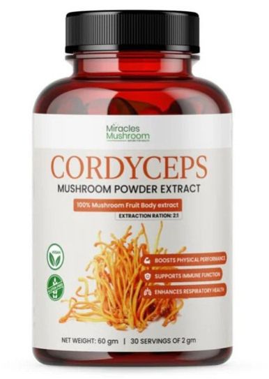 Miracles Mushroom Cordyceps Mushroom Powder Extract