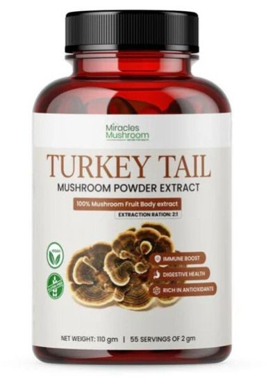 Miracles Mushroom Turkey Tail Mushroom Powder Extract