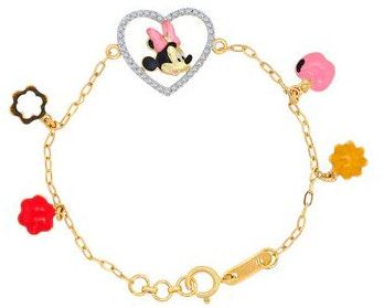 Kids Minnie Mouse Diamond Bracelet
