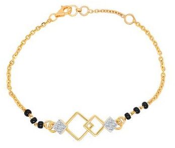 Women Austere Square Shaped Diamond Bracelet