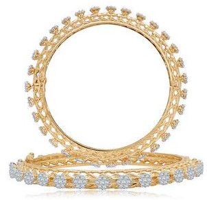 Women Designer Mesh Diamond Bangles