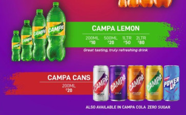 200 Ml Bottle Campa Lemon Flavoured Drink
