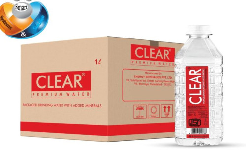 CLEAR Premium Drinking Water with Added Minerals 1 Ltr (Pack of 12)