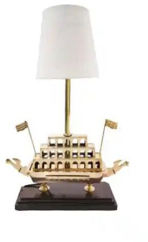 Brass Ships Lamp Showpiece | Brass Finish |