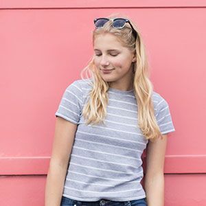 Women Printed Tshirt Grey Color