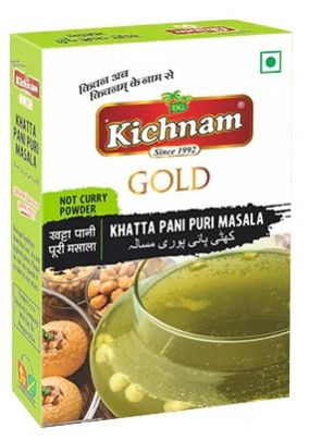 Kichnam Pani Puri Khatta Masala 100gm, Packaging Type : Packet