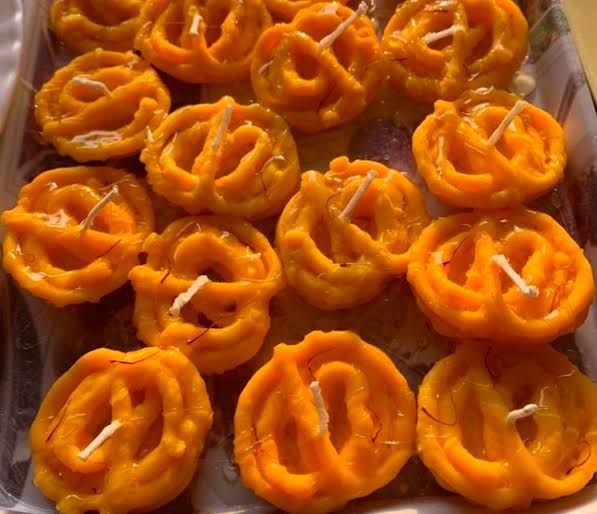 Jalebi Decorative Candle