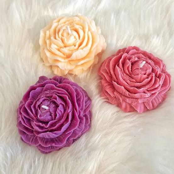 Peony Flower Scented Candle