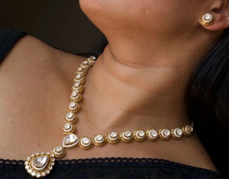 Aaradhya Royal Polki Necklace Set