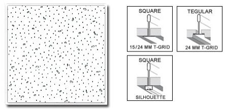 Ceiling Tile Mft A02, Color : White