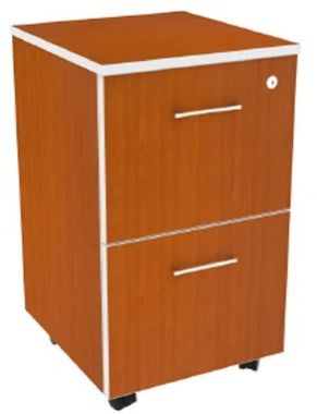 2 Drawer Mobile Wooden Pedestal