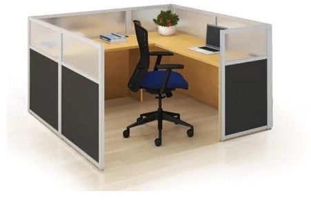 Cube Aluminum Curvilinear Office Computer Workstation
