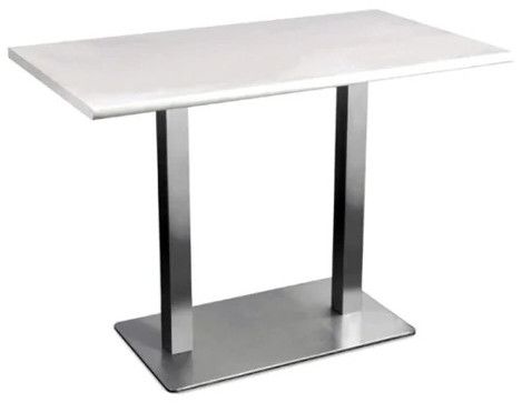 Cube Stainless Steel Rectangular Cafeteria Table