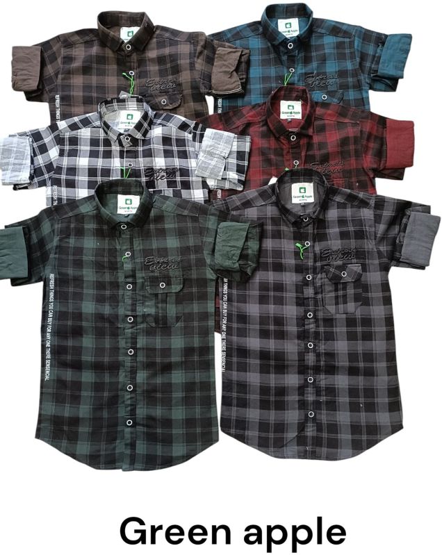 Boys Cotton Check Shirt
