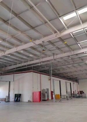 Hvls Industrial Ceiling Fan, Color : Grey