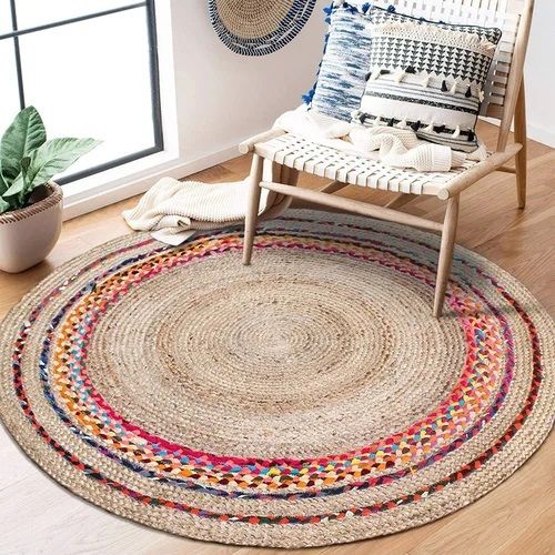 Jute Braided Round Carpet