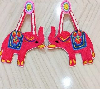 Women Haathi Highness - Elephant Beaded Earrings