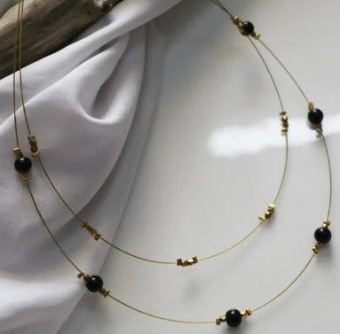 Women Invisible Necklace 2 Layered