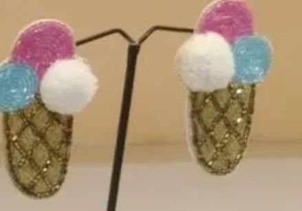 Women Slay-in-Slippers Beaded Earrings
