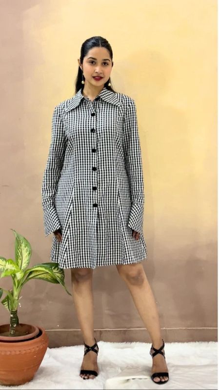 GINGHAM CHECKS DRESS