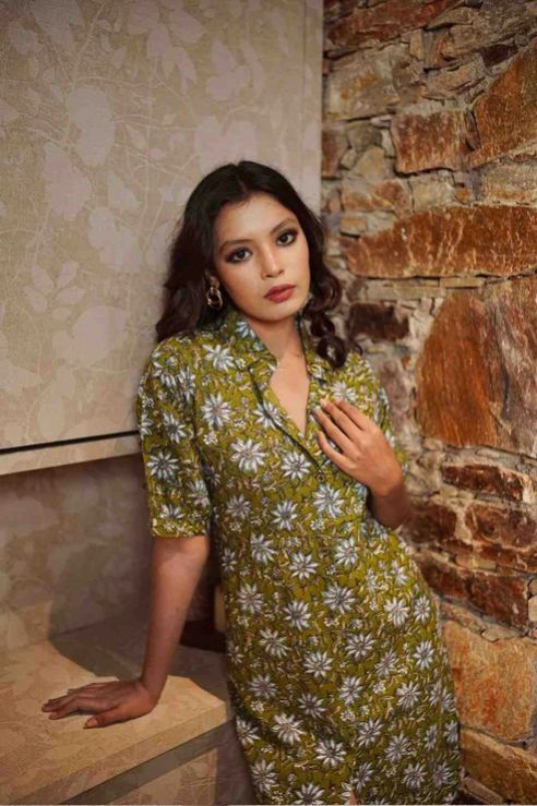 ROYALE PIN TUCK SHIRT DRESS