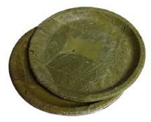 Plain Sal Leaf Plate, Shape : Round for Serving Food