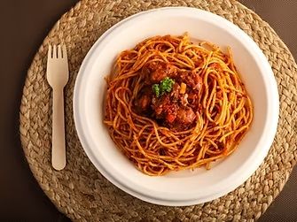 10 Round Biodegradable Paper Plates, Color : Natural