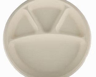 12' 4 Compartment Biodegradable Paper Plates