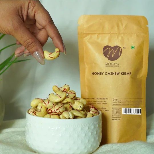 Honey Kesar Flavoured Cashew Nuts