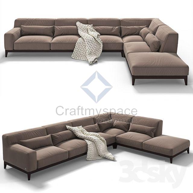 Brown Sectional Sofa