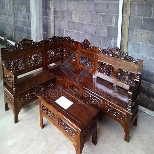 Carved Wooden Sofa Set