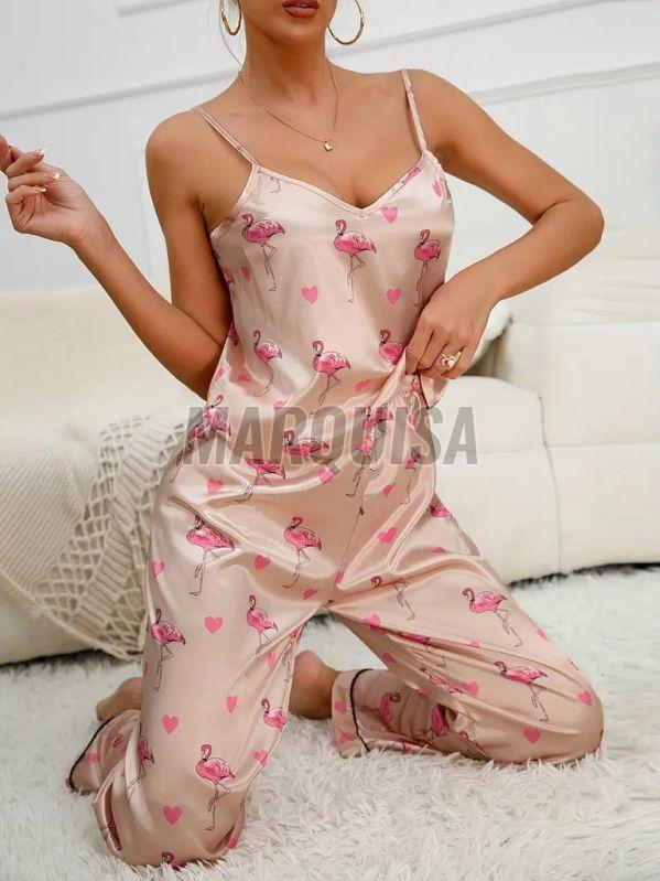 Crane Satin Pajama Set